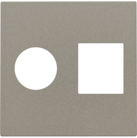 Afwerkingsset voor enkelvoudige coaxaansluiting en netwerkaa