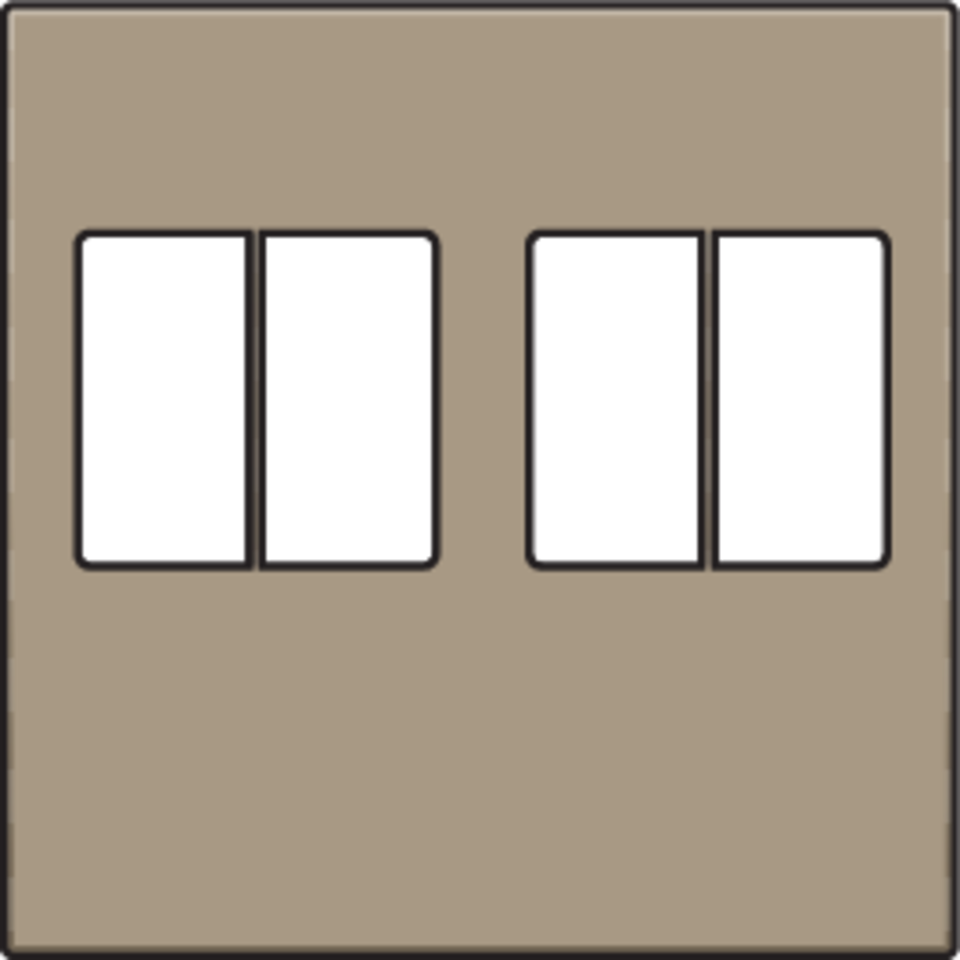 Niko 123-69701: Afwerkingsset voor tweevoudige luidsprekeraansluiting, bronze coated - Image 2