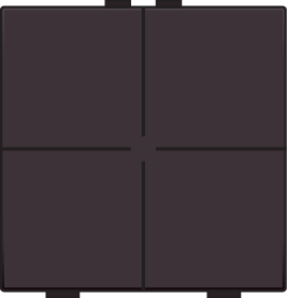 Niko 124-51004: Viervoudige drukknop voor Niko Home Control, dark brown coated - Image 2