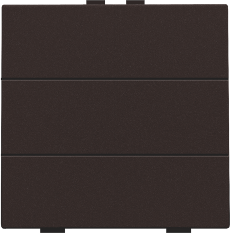 Zesvoudige drukknop voor Niko Home Control, dark brown coate