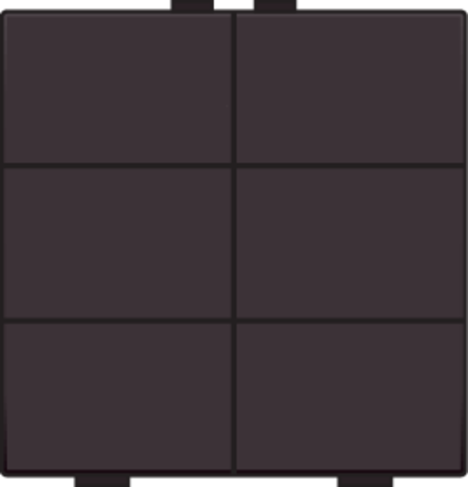 Niko 124-51006: Zesvoudige drukknop voor Niko Home Control, dark brown coated - Image 2