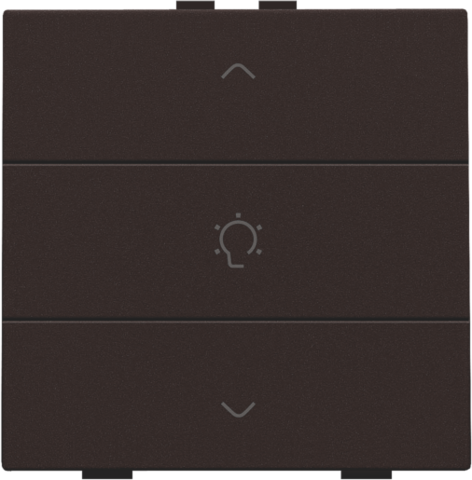 Enkelvoudige dimbediening voor Niko Home Control, dark brown