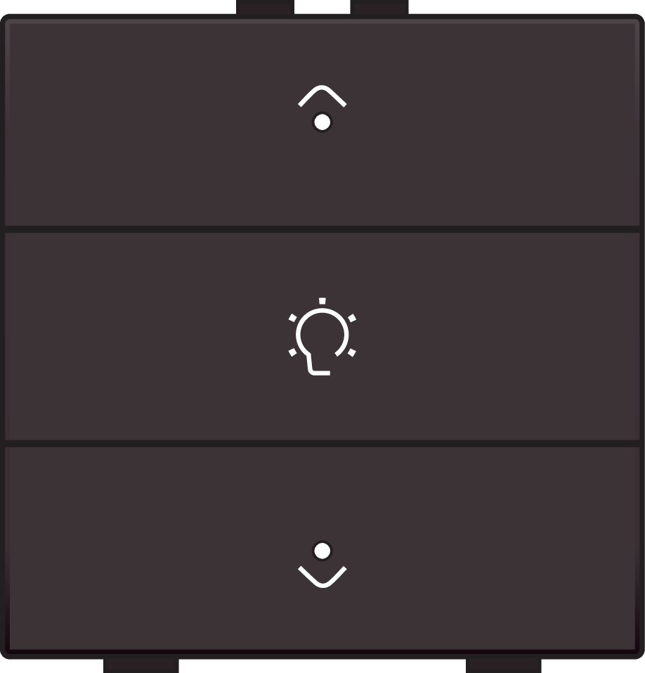 Niko 124-52043: Enkelvoudige dimbediening voor Niko Home Control met leds, dark brown coated - Image 2