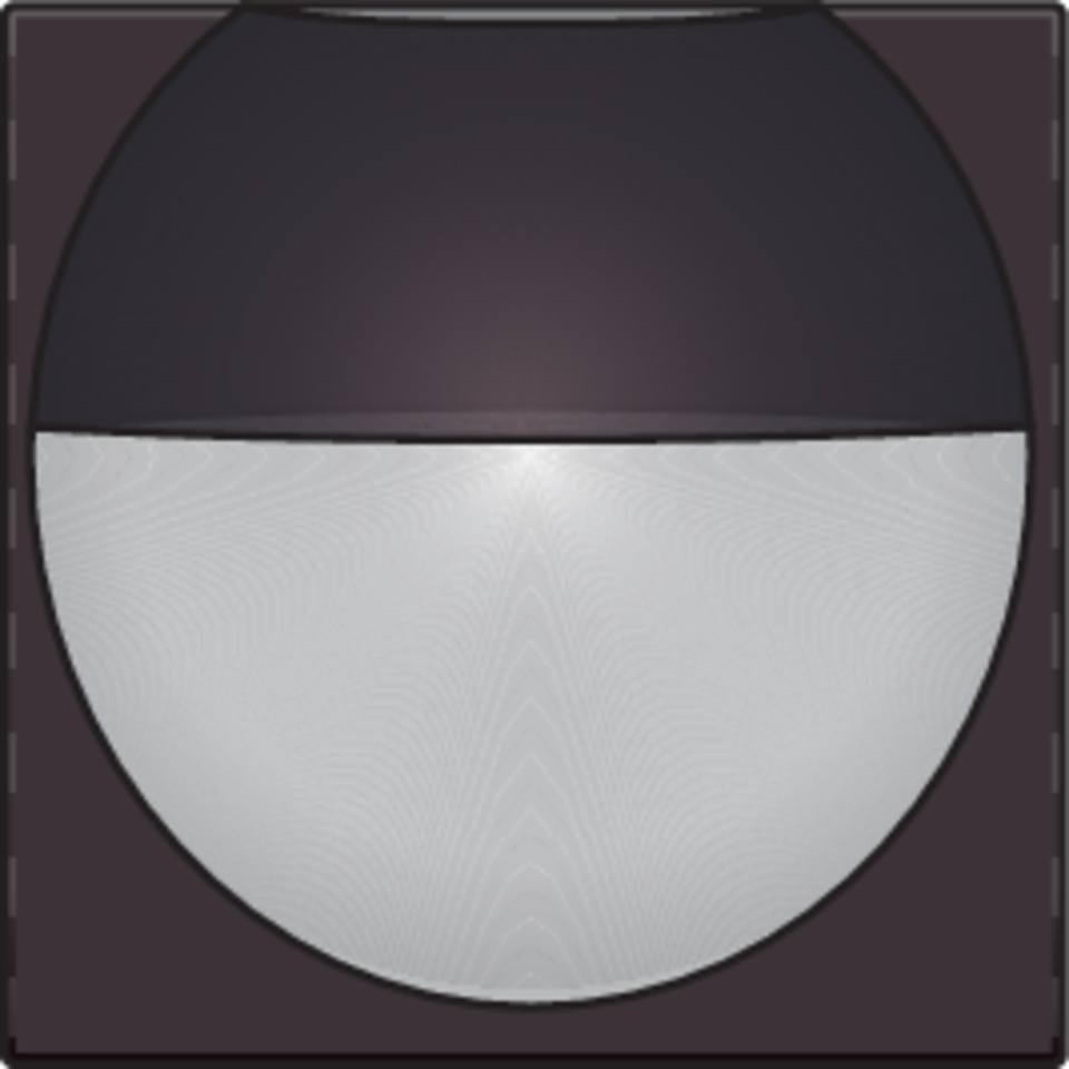 Niko 124-55511: Afwerkingsset voor wandbewegingsmelder voor Niko Home Control, dark brown coated - Image 2