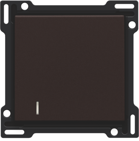 Afwerkingsset met lens voor enkelvoudige schakelaar of drukk