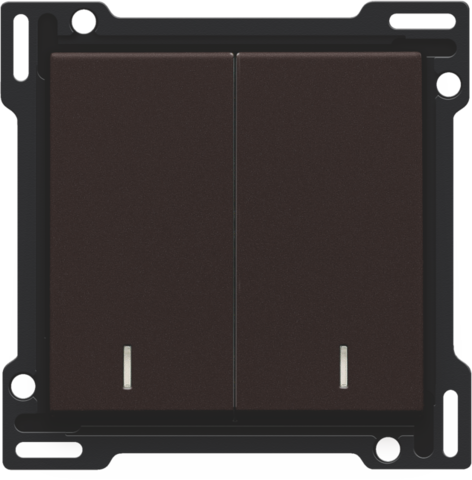 Afwerkingsset met dubbele lens voor serieschakelaar, wissels