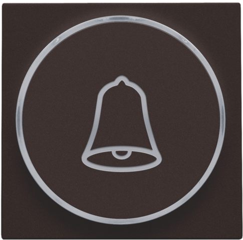 Afwerkingsset met doorschijnende ring met belsymbool voor dr