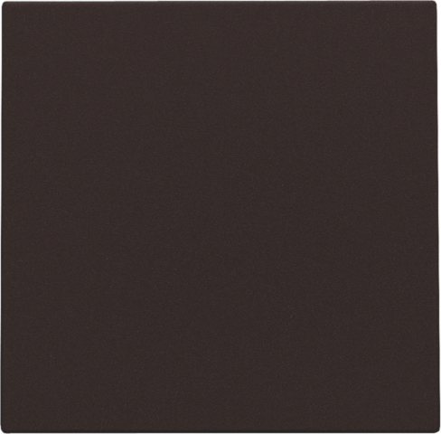 Blindplaat, dark brown coated