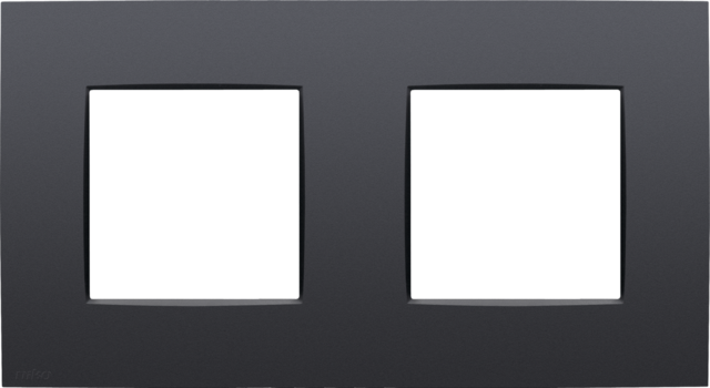 Tweevoudige afdekplaat met 71 mm centerafstand, Niko Intense