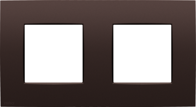 Tweevoudige afdekplaat met 71 mm centerafstand, Niko Intense