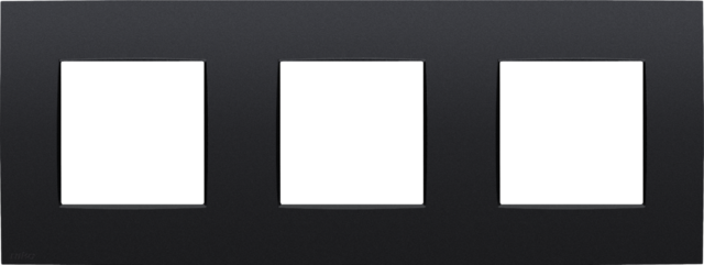 Drievoudige afdekplaat, 71 mm centerafstand, Niko Intense ma