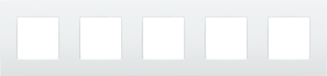 Vijfvoudige afdekplaat, 71 mm centerafstand, Niko Intense lu