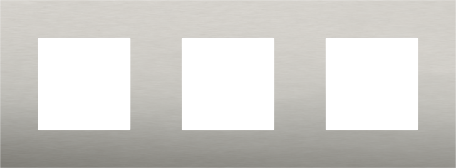 Drievoudige afdekplaat, 71 mm centerafstand, Niko Pure stain