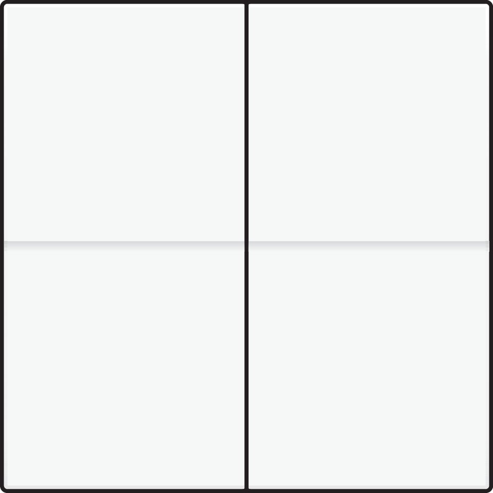 Niko 154-00060: Tweevoudige toets, voor draadloze dimschakelaar (Hue®, Bluetooth®, EnOcean®, KNX®), white coated - Image 2