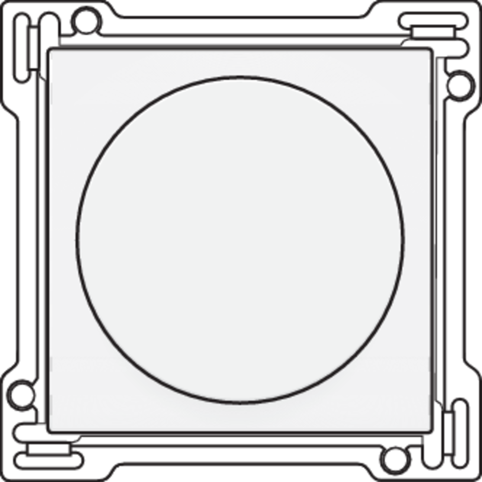 Niko 154-31000: Afwerkingsset voor draaiknopdimmer of snelheidsregelaar, incl. draaiknop, white coated - Image 2