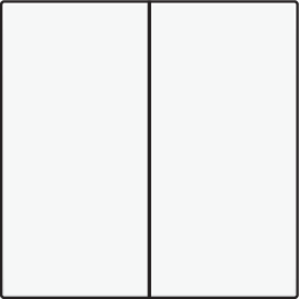 Niko 154-31004: Afwerkingsset voor dubbele elektronische schakelaar of drukknop, white coated - Image 2