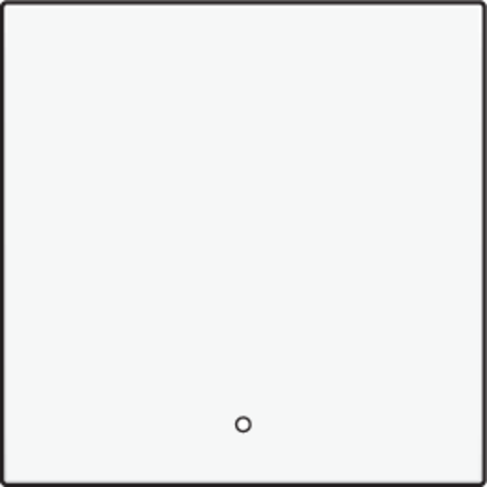 Niko 154-32002: Afwerkingsset met lens voor een enkelvoudige elektronische schakelaar of drukknop, white coated - Image 2