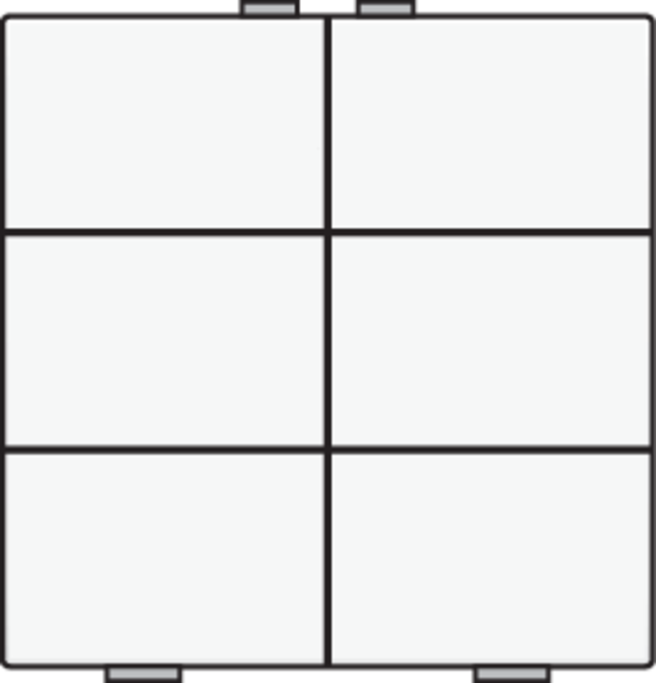 Niko 154-51006: Zesvoudige drukknop voor Niko Home Control, white coated - Image 2