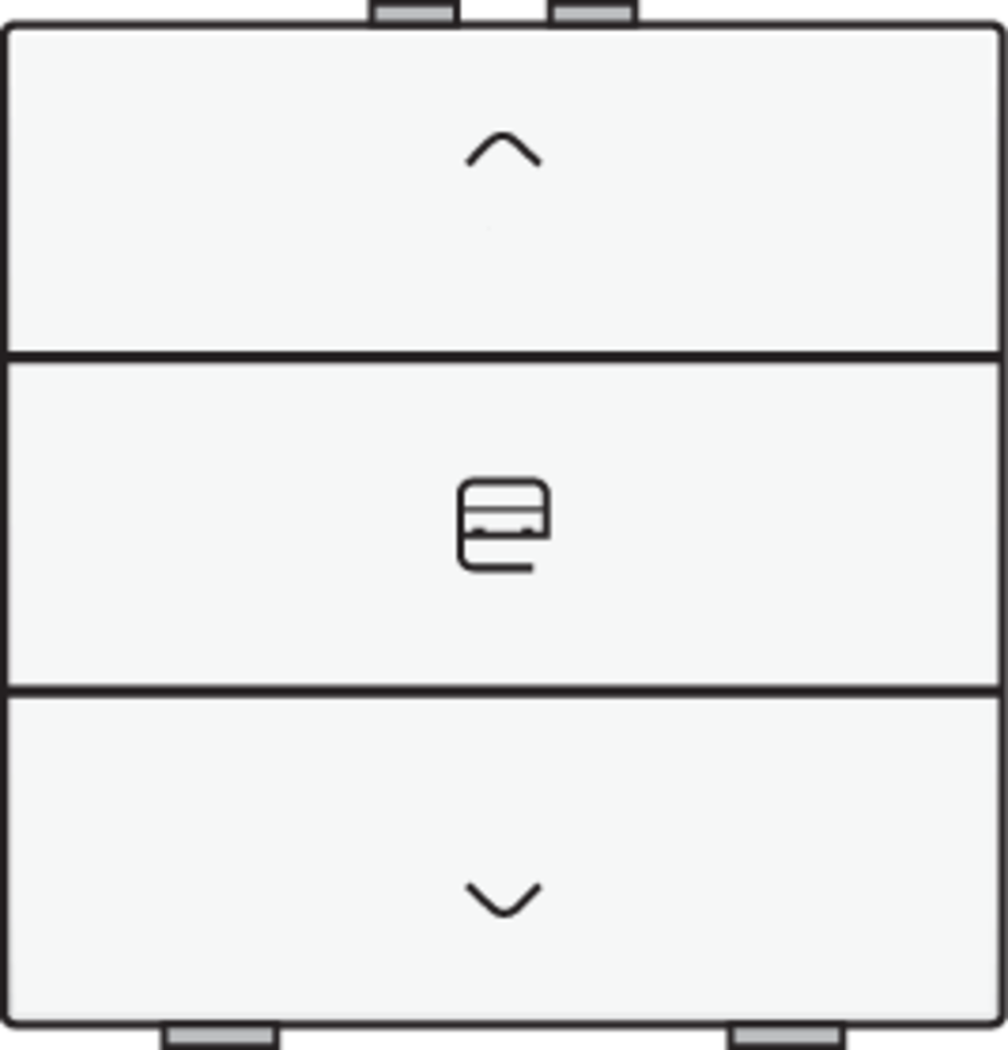 Niko 154-51033: Enkelvoudige motorbediening voor Niko Home Control, white coated - Image 2