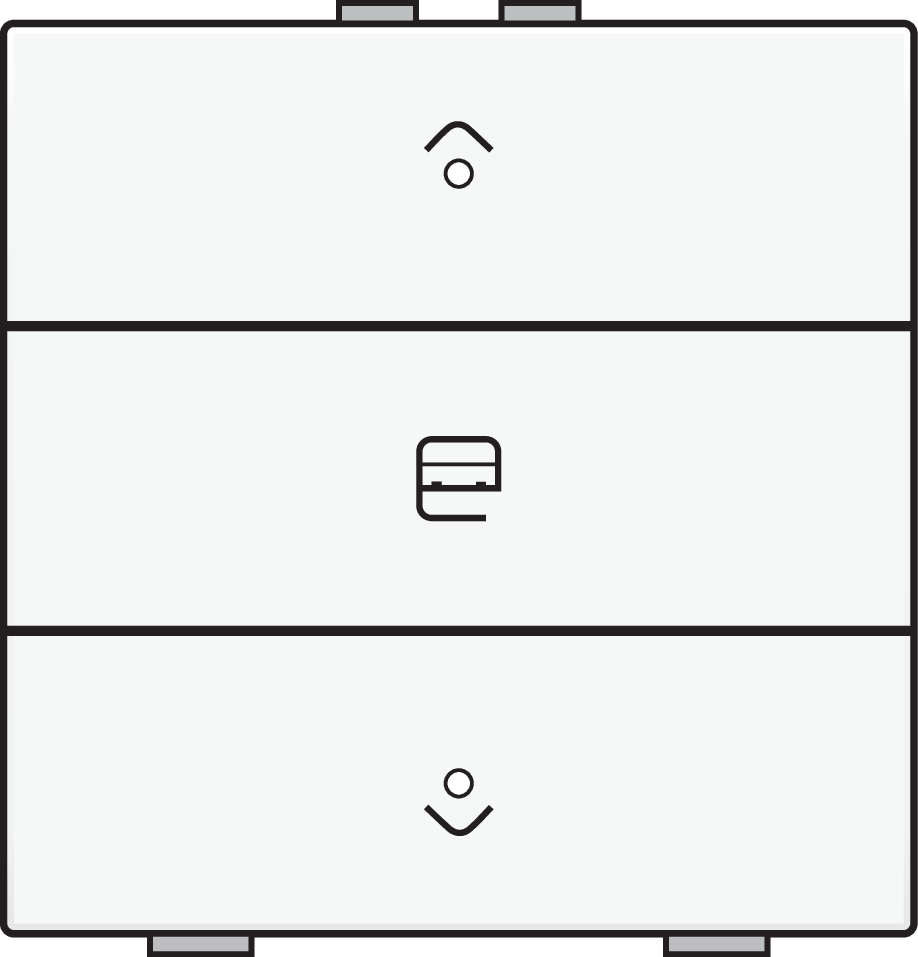 Niko 154-52033: Enkelvoudige motorsturingsbediening met led voor Niko Home Control, white coated - Image 2