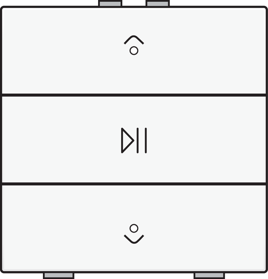 Niko 154-52073: Enkelvoudige audiobediening met leds voor Niko Home Control, white coated - Image 2