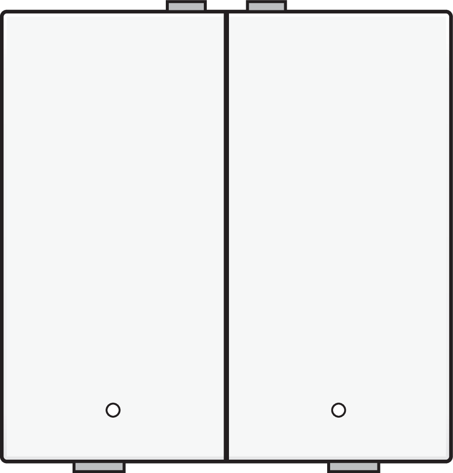 Niko 154-52202: Tweevoudige drukknop met leds en comfortsensoren voor Niko Home Control, white coated - Image 2