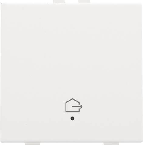 Enkelvoudige drukknop met led en comfortsensoren voor Niko H