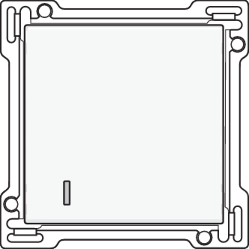 Niko 154-61901: Afwerkingsset voor hotelkaartschakelaar, white coated - Image 2