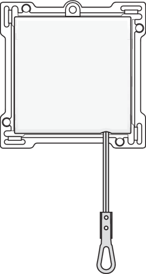 Niko 154-63906: Afwerkingsset voor trekdrukknop, white coated - Image 2