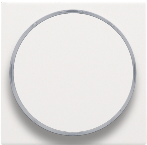 Niko 154-64006: Afwerkingsset met doorschijnende ring zonder symbool voor drukknop 6 A met amberkleurige led met E10-lampvoet, white coated