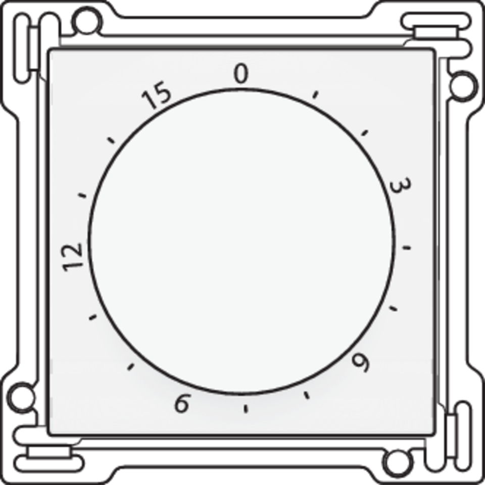 Niko 154-64806: Afwerkingsset voor timer regelbaar tot 15 min., white coated - Image 2