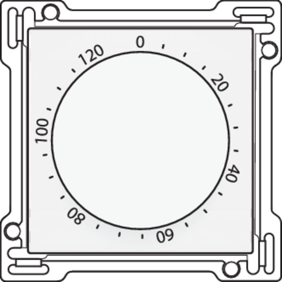Niko 154-64906: Afwerkingsset voor timer regelbaar tot 120 min., white coated - Image 2
