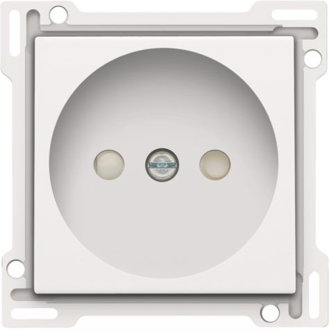 Afwerkingsset voor stopcontact zonder aarding met beschermin