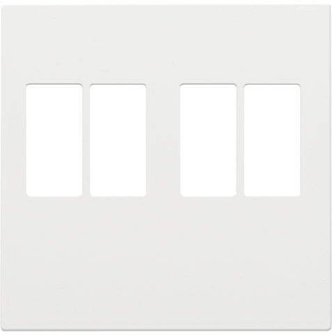 Afwerkingsset voor tweevoudige luidsprekeraansluiting, white