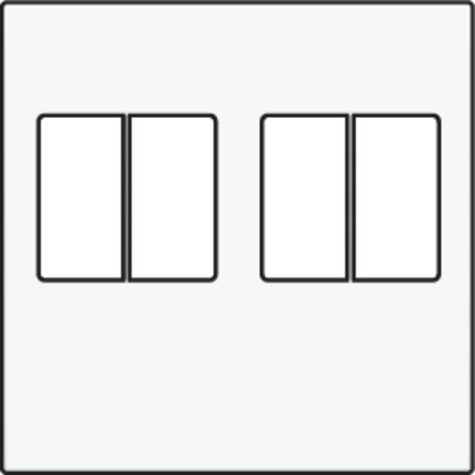 Niko 154-69701: Afwerkingsset voor tweevoudige luidsprekeraansluiting, white coated - Image 2