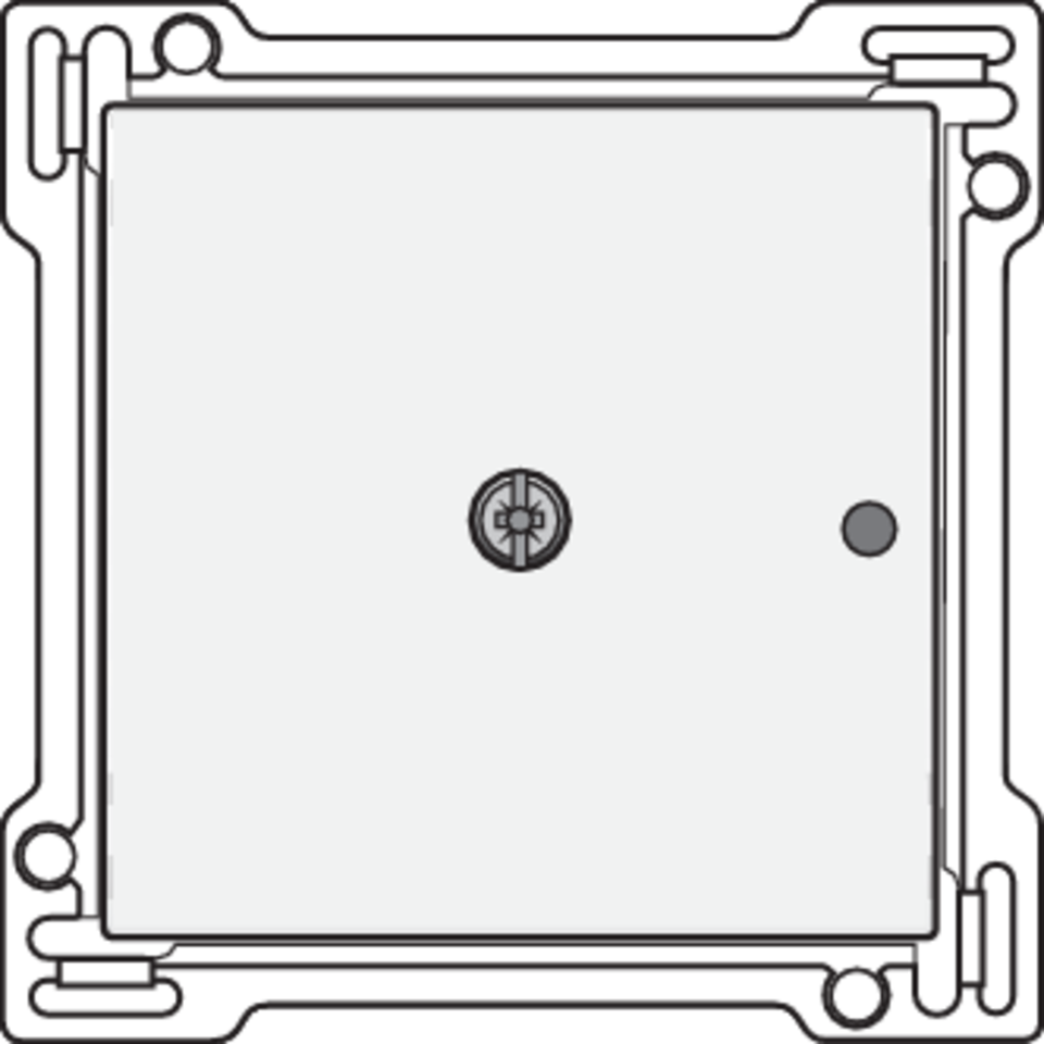 Niko 154-77001: Afwerkingsset voor 1-kanaals inbouw RF-ontvanger met enkelpolig (potentiaalvrij) schakelcontact of inbouw RF-ontvanger met rolluikfunctie, white coated - Image 2
