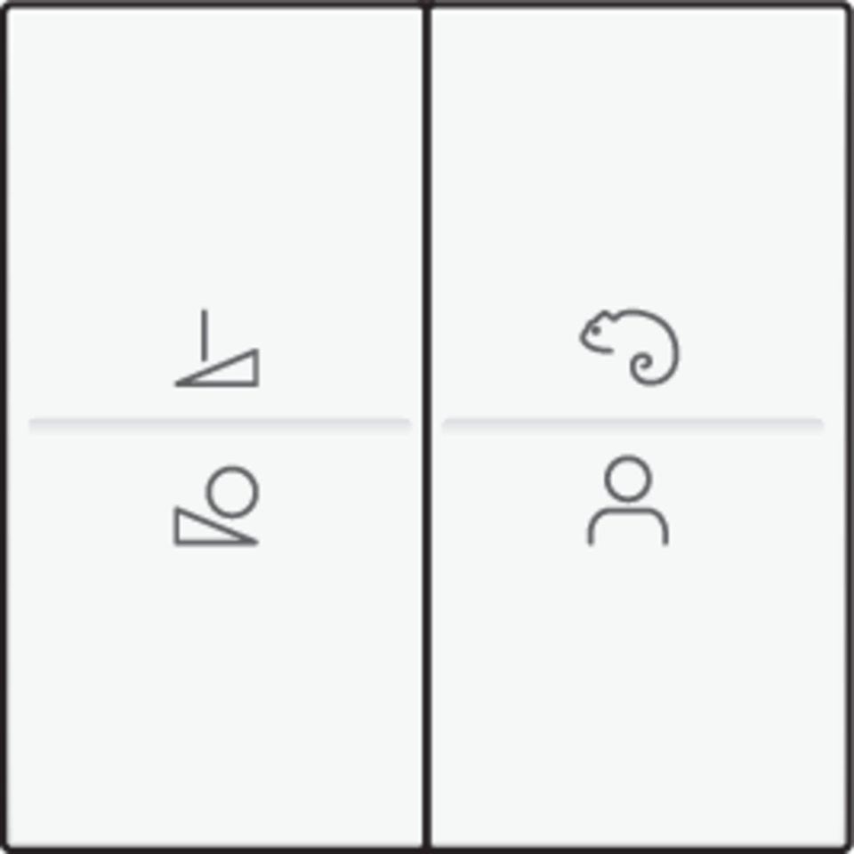 Niko 154-90002: Afwerkingsset voor een draadloze schakelaar of een drukknop met 4 bedieningsknoppen en ledsturing, white coated - Image 2