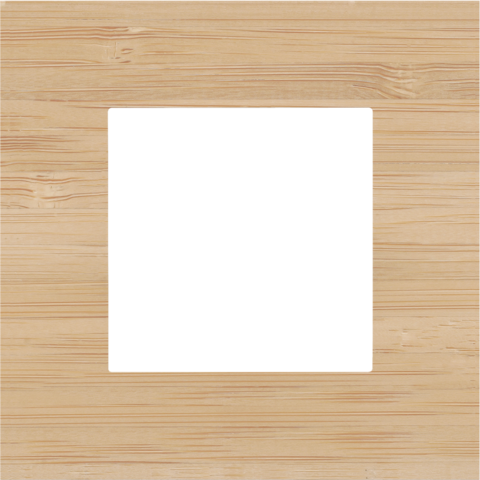 Enkelvoudige afdekplaat, Niko Pure bamboo