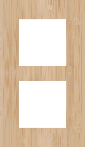 Tweevoudige afdekplaat, 60 mm centerafstand, verticaal, Niko