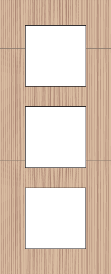 Niko 156-76300: Drievoudige afdekplaat, 60 mm centerafstand, verticaal, Niko Pure bamboo - Image 2