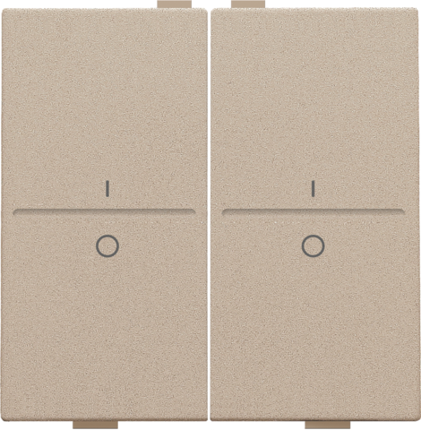 Tweevoudige toets met opdruk I en 0 voor draadloze schakelaa