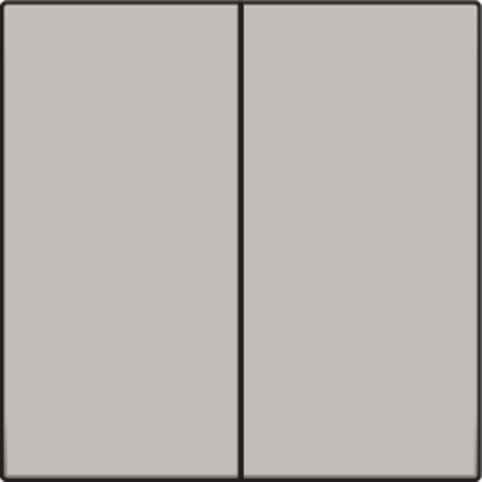 Niko 157-31004: Afwerkingsset voor dubbele elektronische schakelaar of drukknop, champagne coated - Image 2