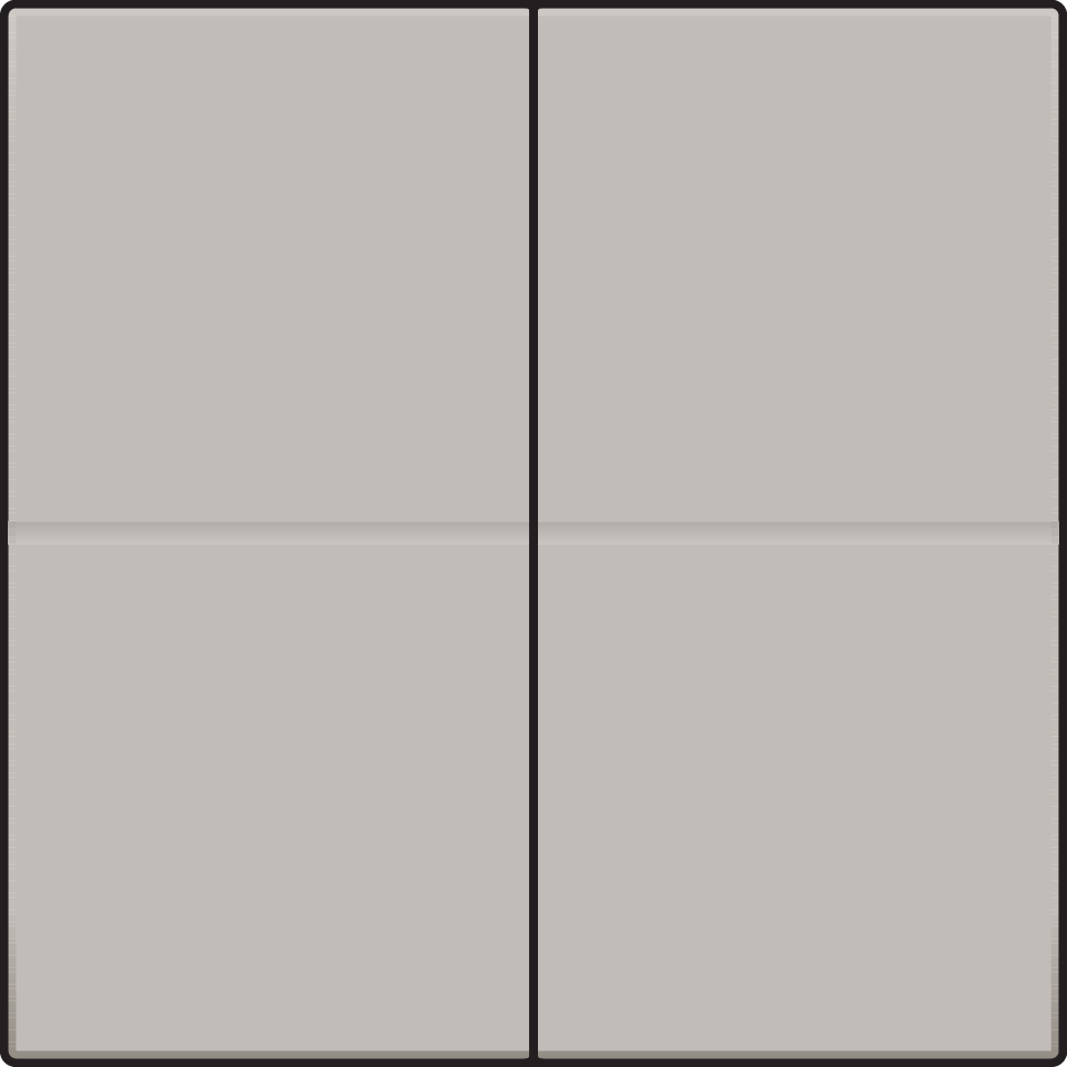 Niko 157-31008: Afwerkingsset voor viervoudige elektronische schakelaar of drukknop, champagne coated - Image 2