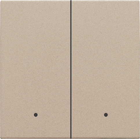 Afwerkingsset met lens voor dubbele elektronische schakelaar