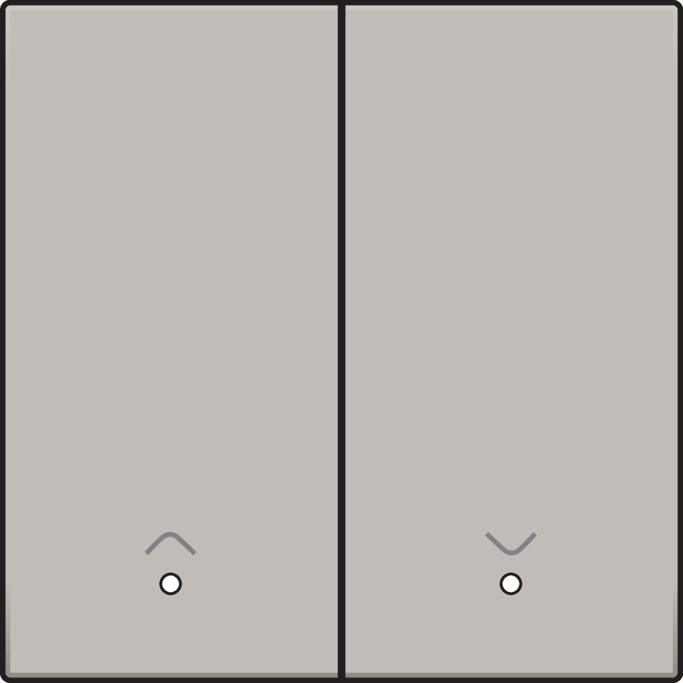 Niko 157-32006: Afwerkingsset met lens voor dubbele elektronische rolluikschakelaar, champagne coated - Image 2