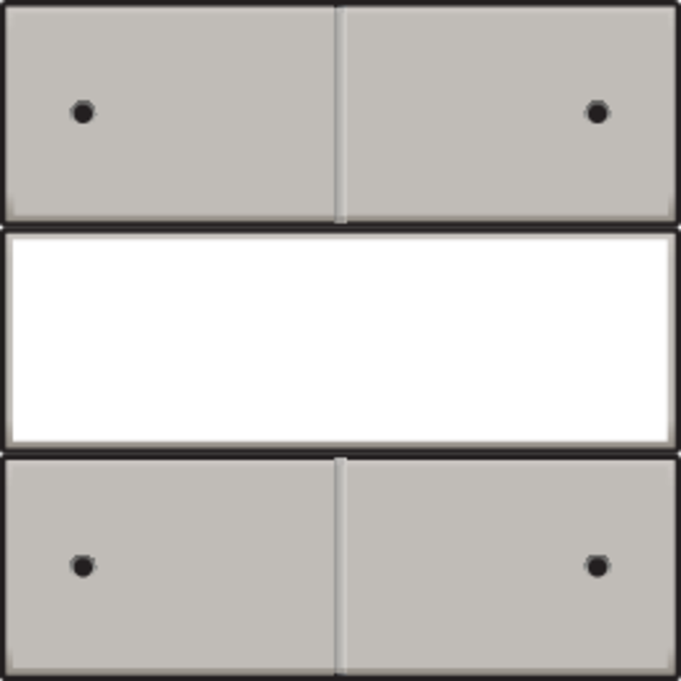 Niko 157-40350: Afwerkingsset voor 4-voudige potentiaalvrije drukknop 24 V met led en tekstveld, champagne coated - Image 2