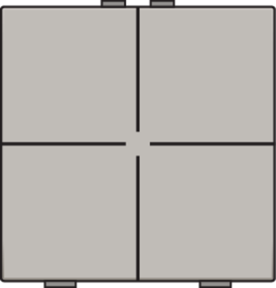 Niko 157-51004: Viervoudige drukknop voor Niko Home Control, champagne coated - Image 2