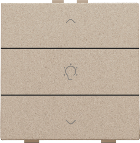 Enkelvoudige dimbediening voor Niko Home Control, champagne