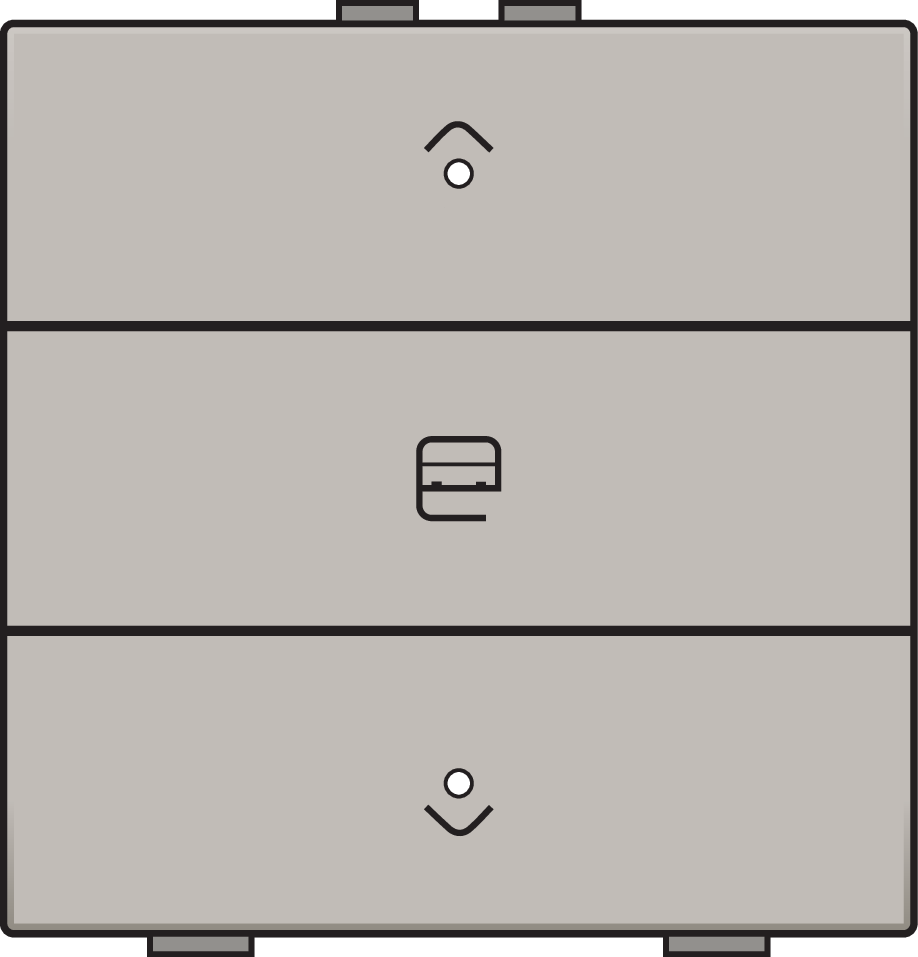 Niko 157-52033: Enkelvoudige motorsturingsbediening met led voor Niko Home Control, champagne coated - Image 2