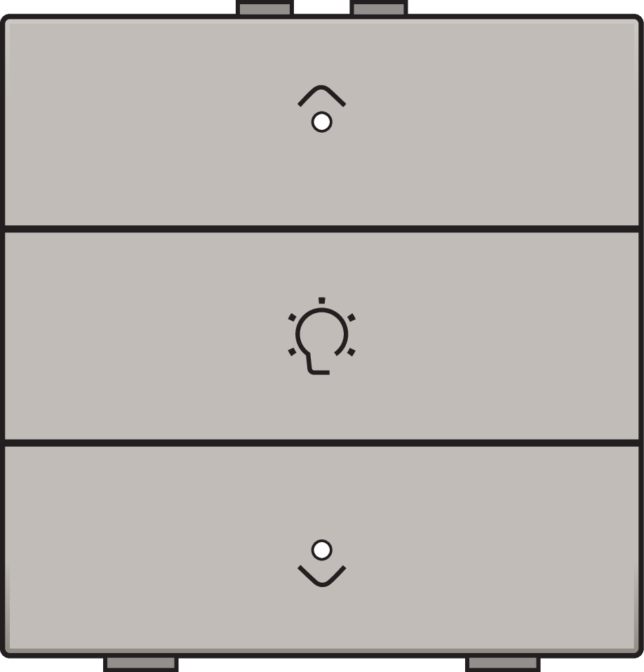 Niko 157-52043: Enkelvoudige dimbediening voor Niko Home Control met leds, champagne coated - Image 2